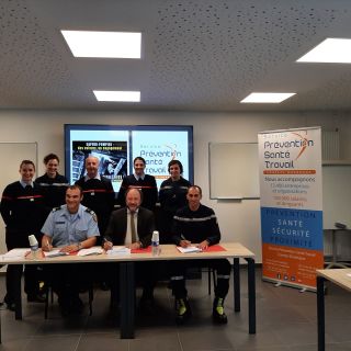 Signature convention sapeurs-pompiers volonataires